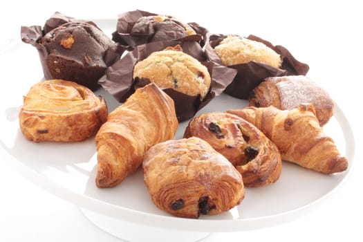 croissants pastries pain au chocolate