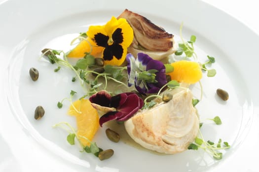 plated artichoke appetizer starter