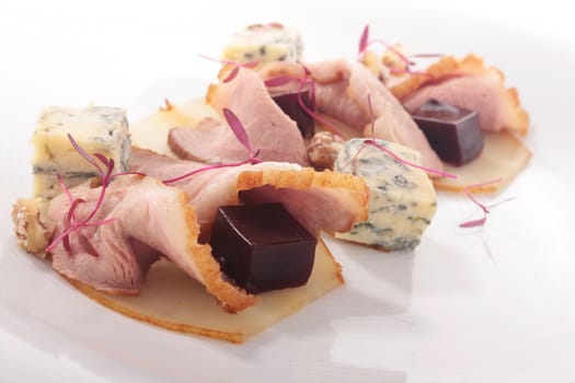 cold ham starter appetizer