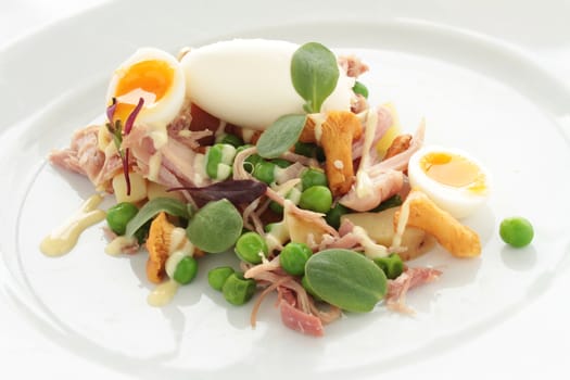 ham and egg appetizer