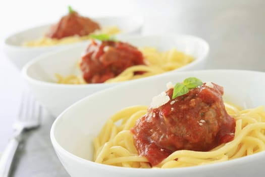 Italian meatballs in tomato sauce