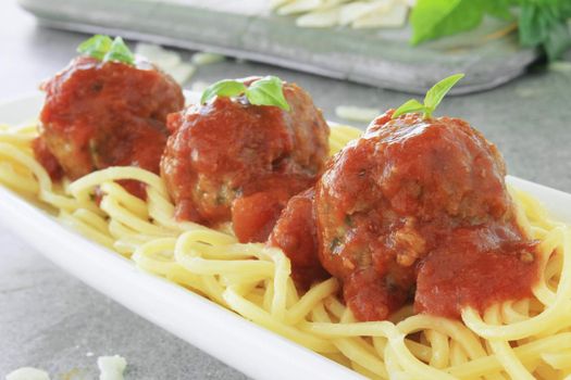 Italian meatballs in tomato sauce