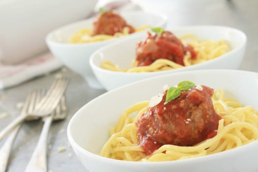 Italian meatballs in tomato sauce