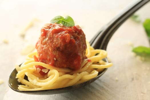 Italian meatballs in tomato sauce