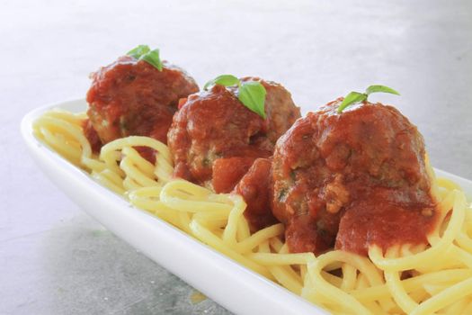 Italian meatballs in tomato sauce