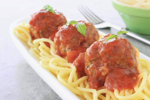 Italian meatballs in tomato sauce