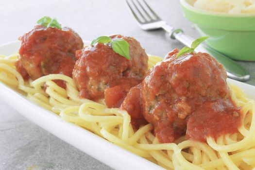 Italian meatballs in tomato sauce