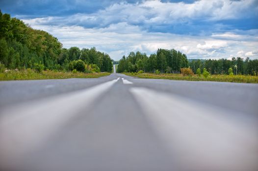 Picture of empty countryside road