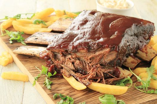 beef ribs in bbq sauce