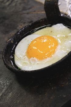 frying an egg
