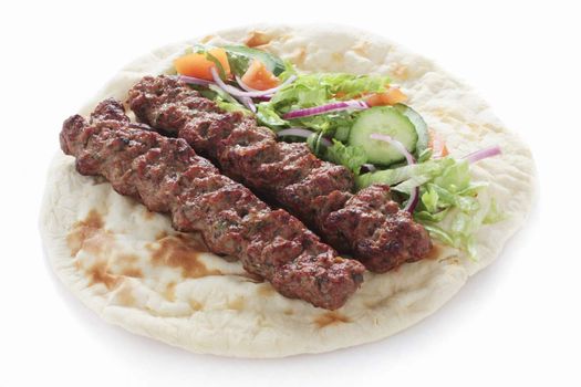 shish kofte kofta tikka flat bread wrap