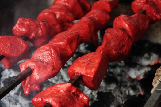 Indian Chicken Tikka Kebab Flame Grilled