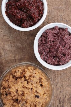dips and tepenade