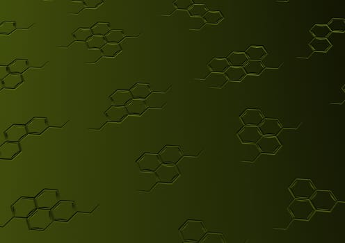 Background with structural chemical formulas. Concept of a chemical background.