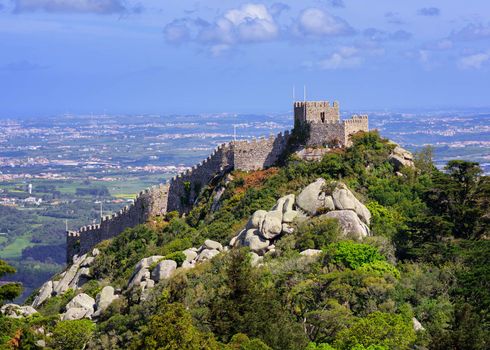 The Moorish castle, Sintra, Portugal