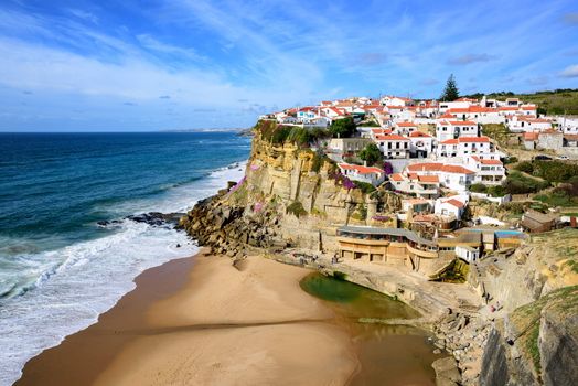 Azenhas do Mar, a little fishermen village on atlantic coast near Cabo da Roca, Portugal