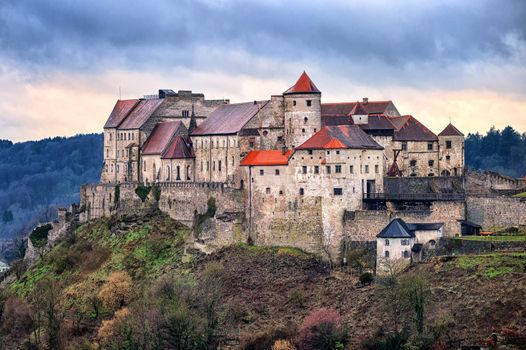 Historical castle Burghausen is the longest castle in Europe, Bavaria, Germany