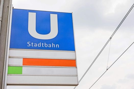 Tram sign (Stadtbahn), South Germany