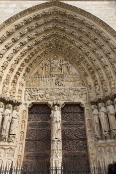 The Notre Dame Cathedral in Paris - France