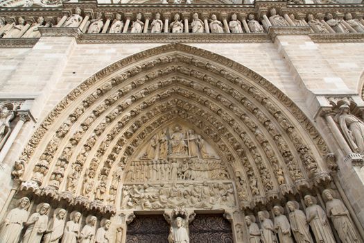 The Notre Dame Cathedral in Paris - France