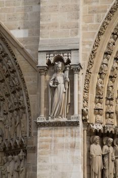 The Notre Dame Cathedral in Paris - France