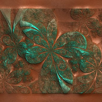 Pattern background leather tile