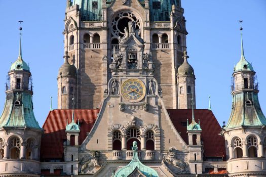 New Town Hall (Rathaus) in Hanover, Germany