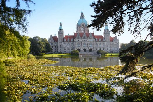 New Town Hall building (Rathaus) in Hannover Germany