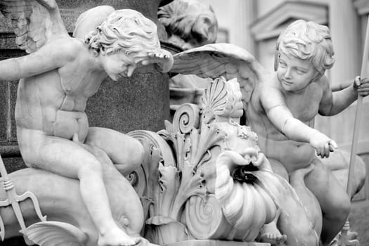 Pallas-Athena-Brunnen Fountain of the Austrian Parliament in Vienna, Austria