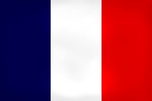 France Flag with the color blue white red.