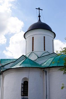 Small white orthodox church

