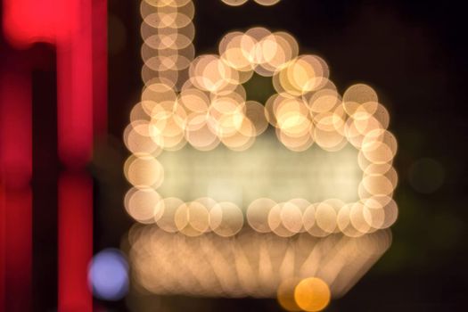 Marquee Lights on Broadway Theater Exterior Bokeh