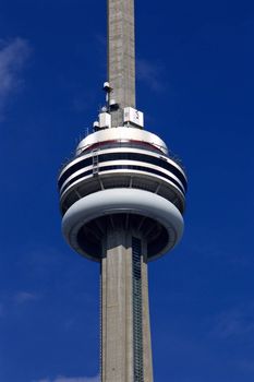 The Toronto CN Tower close-up