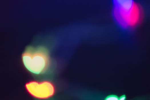 Heart bokeh background. Valentine's day background, abstract background