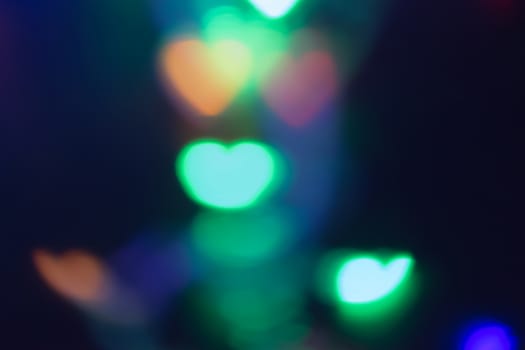 Heart bokeh background. Valentine's day background, abstract background