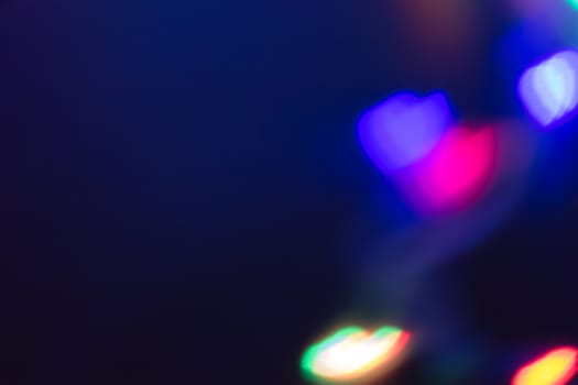 Heart bokeh background. Valentine's day background, abstract background