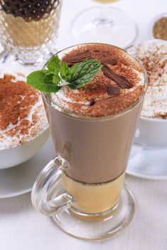 Eggnog latte and other coffee drinks