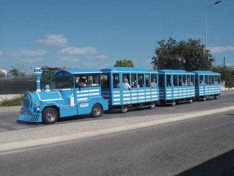 Tourist road train in Albufeira