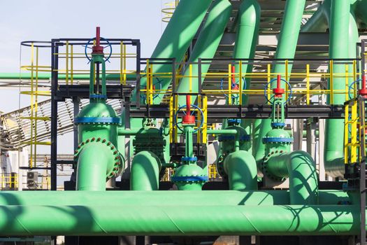 Industrial green tube on making petroleum plant