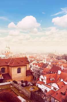Panoramic view on Prague Czech Republic