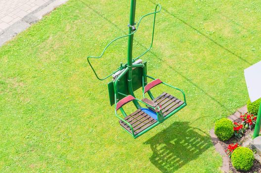 Chairlift at Schloss Burg in Solingen. Connects the districts Unterburg and Obernburg. Year of construction 1952nd