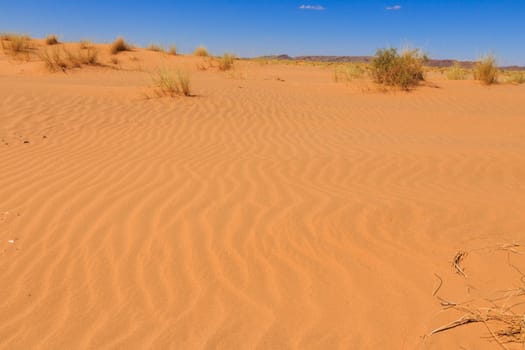 waves on the sand in the Sahara desert, Morocco