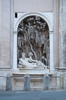 Via delle Quattro Fontane in Rome, Italy