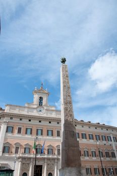 Montecitorio Palace, seat of the chamber of the Italian republic, Rome,italy