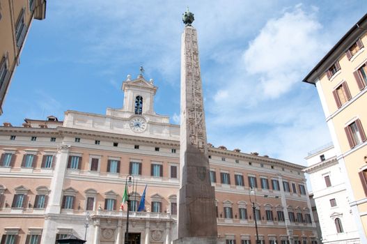 Montecitorio Palace, seat of the chamber of the Italian republic, Rome,italy