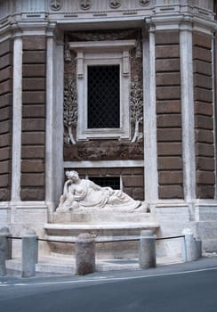 Via delle Quattro Fontane in Rome, Italy