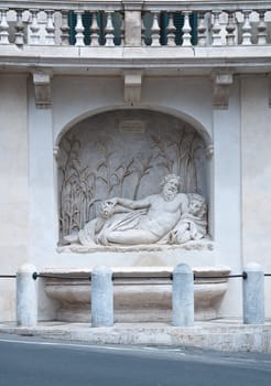 Via delle Quattro Fontane in Rome, Italy