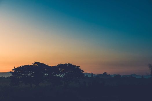 Beautiful sunset at a lake, abstract background, nature background