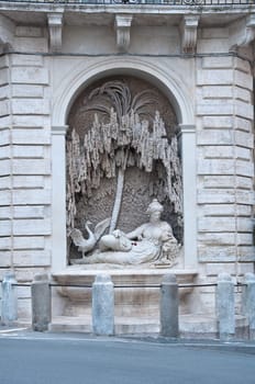 Via delle Quattro Fontane in Rome, Italy