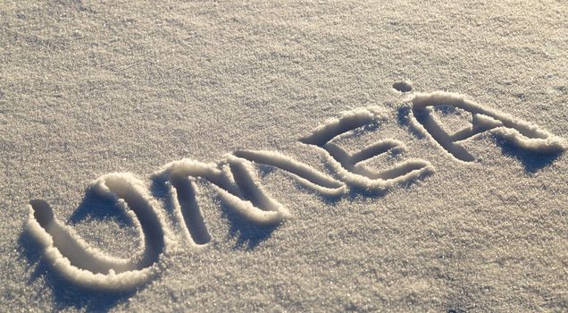 Umeå, Sweden Written in Snow.